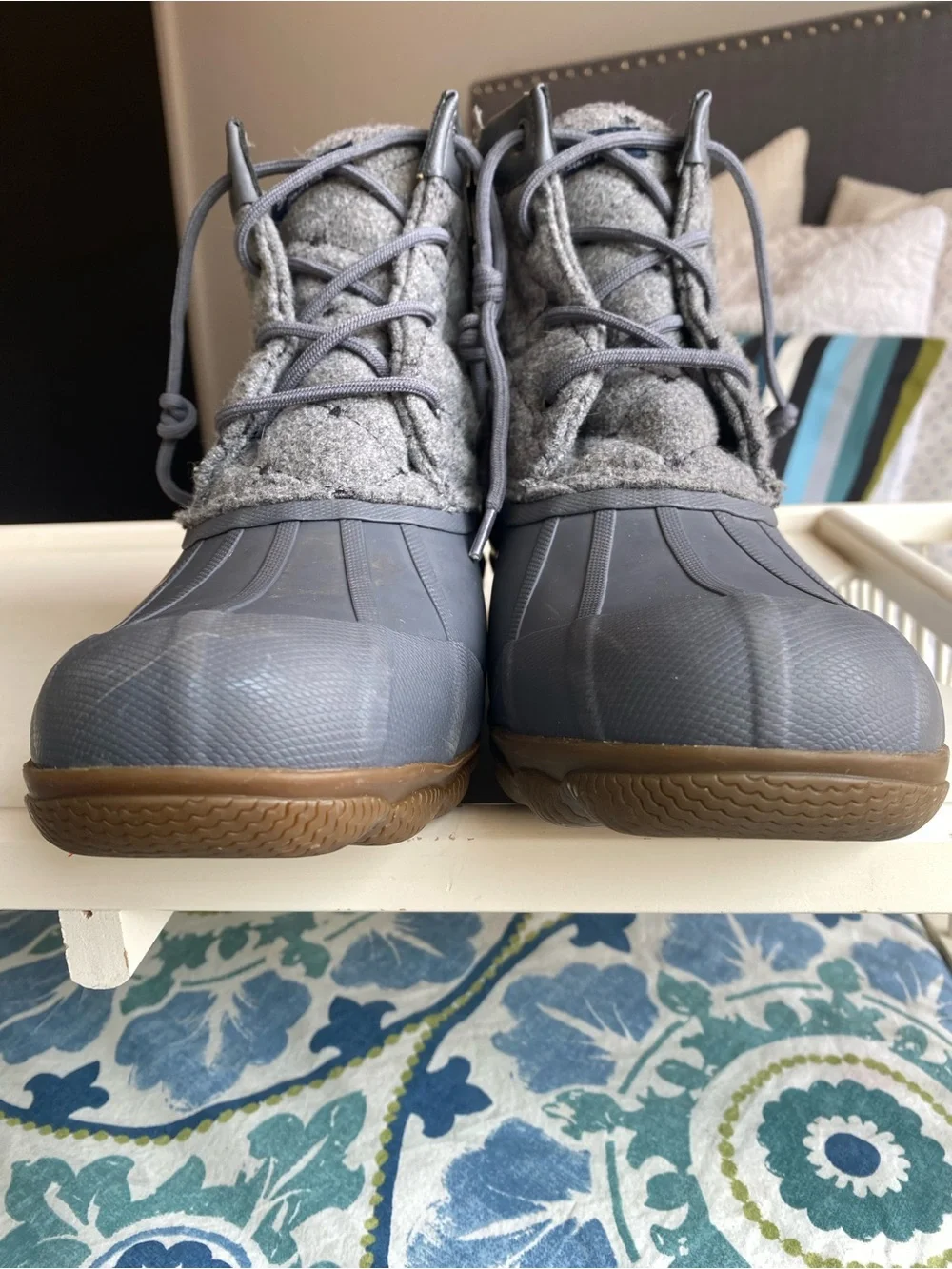 Sperry Syren Gulf Duck Boot, Quilted Wool, Waterproof, Insulated, size 10